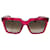 Céline CELINE EYEWEAR PINK Óculos de sol quadrados em acetato Rosa  ref.991540