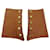 Hermès HERMES PETIT H GUETERS IN GOLD & CASHMERE DEER LEATHER FOR GAITERS SHOES Camel  ref.991699