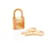 Hermès NEW PADLOCKS HERMES + 2 cles 101 PR KELLY BIRKIN BAG IN GOLD METAL GOLD PADLOCK Golden  ref.991708