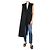 Alexander Mcqueen Cappotto asimmetrico nero senza maniche - taglia IT 38