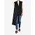 Alexander Mcqueen Cappotto asimmetrico nero senza maniche - taglia IT 38 - vista 3