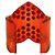 Bracciale rigido Louis Vuitton a cuore largo in resina rossa con strass rossi RARO!! Rosso - vista 6