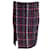 Marni Red / Black Multi Plaid Wool Tweed Pencil Skirt Multiple colors  ref.992684