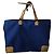 Borsa bimateriale Le Tanneur Blu Cammello - vista 9