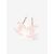 Boucles d'oreilles CC en plastique rose Chanel - vue 2