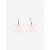 Boucles d'oreilles CC en plastique rose Chanel - vue 4