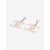 Boucles d'oreilles CC en plastique rose Chanel - vue 5