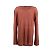 Balmain Distressed Langarm-T-Shirt Orange