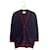 ***Cardigan en tricot pailleté avec logo GUCCI GG Polyester Laine Nylon Bleu Marine  ref.993657