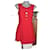 Versus Mini vestido Roja Viscosa Acetato  ref.993728