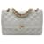 Chanel Timeless Classic Paris Limited bag in white leather double flap  ref.993910