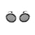 Miu Miu Óculos de sol redondos coloridos Preto Metal  ref.993951