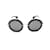 Miu Miu Round Tinted Sunglass Black Metal  ref.993951