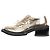 Simone Rocha Goldene Schuhe mit dreifachem Schnürsenkel und Absatz – Größe EU 38