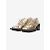 Simone Rocha Goldene Schuhe mit dreifachem Schnürsenkel und Absatz – Größe EU 38 - Ansicht 3
