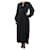 Autre Marque Vestido largo negro con escote en V - talla S Viscosa  ref.994080