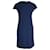 Giorgio Armani Armani Collezioni Shift Dress in Navy Blue Polyester  ref.994337