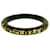 Brazalete Louis Vuitton Thin Inclusion PM negro con lentejuelas de resina dorada  ref.994718