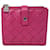 Carteira de couro Bottega Veneta rosa intrecciato  ref.995107