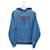 ***GUCCI  star embroidery hoodie Blue Cotton  ref.996428