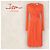 Robe nouée Issa Kate orange, Royaume-Uni À Manches Longues 16 US 12 UE 44, Kate Middleton - vue 2