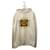***GUCCI Vintage verarbeiteter Kapuzenpullover mit altem Logo-Print Beige Baumwolle  ref.996894
