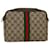 GUCCI GG Canvas Web Sherry Line Clutch Bag Beige Red 27004998 Auth th3783  ref.996902
