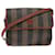 Pequin FENDI Pecan Canvas Shoulder Bag Black Brown Auth fm2527  ref.997018