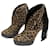 Burberry Ankle boot Leopard print Suede  ref.997229