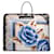Blanket Balenciaga AJ Floral XL Tote de viaje tipo manta Azul Cuero  ref.997336