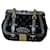 Louis Vuitton Black Velour Gracie GM Gold hardware Exotic leather  ref.997367