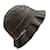 Christian Dior Leather hat Dior Anthracite size 57 cm in leather Dark grey Silver hardware Lambskin  ref.997368