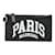 Balenciaga Porte-cartes zippé en cuir à logo 594548 Veau façon poulain Noir  ref.997410