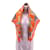 Hermès HERMES  Scarves T.  silk Orange  ref.997424