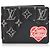 Louis Vuitton Black Nigo Monogram Denim Slender Wallet Schwarz