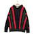 ***GUCCI  velor chenille pullover hoodie Black Red Cotton Polyester Wool Nylon Polyurethane  ref.997720