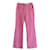 Chanel Primavera 2007 Calças largas de seda rosa  ref.998201
