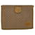 GUCCI Micro GG Canvas Clutch Bolso PVC Cuero Beige 67-039-5229 EP de autenticación1090  ref.998369