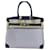 Hermès Birkin White Blue Leather Cloth  ref.998500