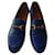 Gucci Flats Blue Leather  ref.998525