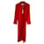Autre Marque Coats, Outerwear Red Silk  ref.998581