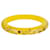 Bracciale rigido Louis Vuitton Thin Inclusion PM giallo con paillettes in resina dorata  ref.998695