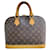 Louis Vuitton ALMA Brown Leather Cloth  ref.998701