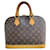 Louis Vuitton ALMA Marrom Couro Lona  ref.998701