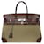 Hermès HERMES BIRKIN BAG 35 in Khaki Canvas - 101245 Cloth  ref.998719