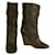 Chloé Bottines à talons compensés en cuir noir, bottes de mollet, taille de chaussures 40  ref.998918