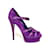 Yves Saint Laurent Heels Purple Suede  ref.998938