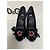Salto Peep Toe Dolce & Gabbana em Renda Rosa com Penas - vista 7
