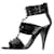 Yves Saint Laurent Sandals Black Leather  ref.999153