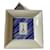 Autre Marque Dubail-Taschentablett aus Limoges-Porzellan Weiß Blau  ref.999279